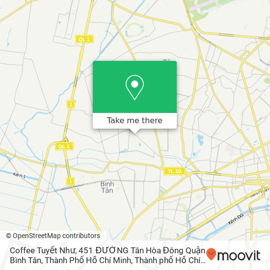Bản đồ Coffee Tuyết Như, 451 ĐƯỜNG Tân Hòa Đông Quận Bình Tân, Thành Phố Hồ Chí Minh