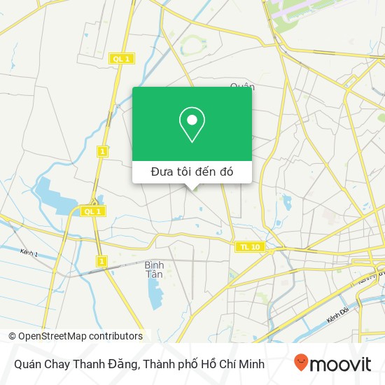 Bản đồ Quán Chay Thanh Đăng, 444 ĐƯỜNG Tân Hòa Đông Quận Bình Tân, Thành Phố Hồ Chí Minh