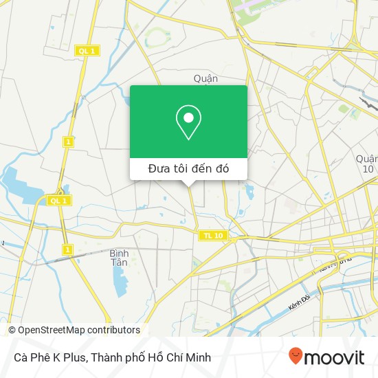 Bản đồ Cà Phê K Plus, 149 ĐƯỜNG Phan Anh Quận Bình Tân, Thành Phố Hồ Chí Minh