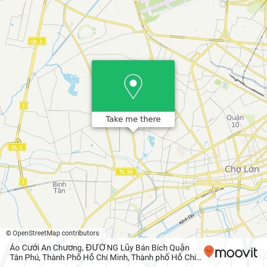 Bản đồ Áo Cưới An Chương, ĐƯỜNG Lũy Bán Bích Quận Tân Phú, Thành Phố Hồ Chí Minh