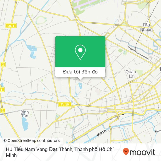 Bản đồ Hủ Tiếu Nam Vang Đạt Thành, ĐƯỜNG Hòa Bình Quận 11, Thành Phố Hồ Chí Minh