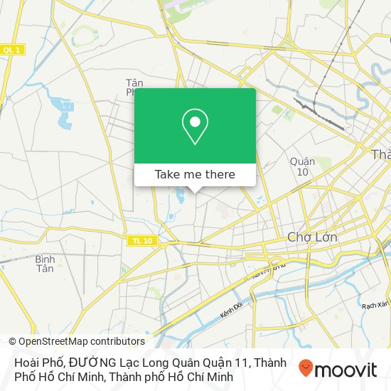 Bản đồ Hoài Phố, ĐƯỜNG Lạc Long Quân Quận 11, Thành Phố Hồ Chí Minh