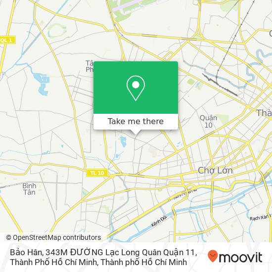 Bản đồ Bảo Hân, 343M ĐƯỜNG Lạc Long Quân Quận 11, Thành Phố Hồ Chí Minh