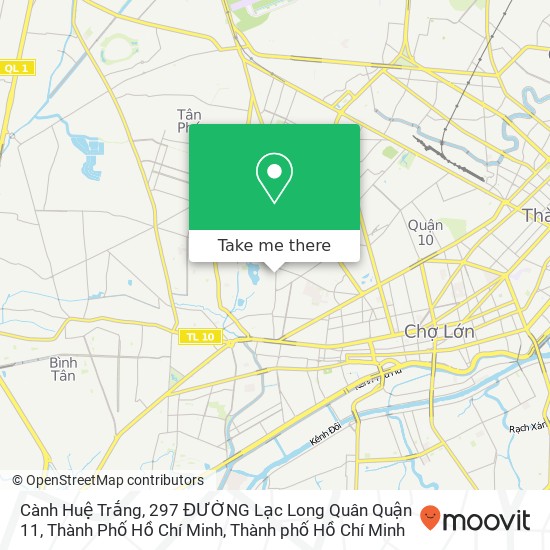 Bản đồ Cành Huệ Trắng, 297 ĐƯỜNG Lạc Long Quân Quận 11, Thành Phố Hồ Chí Minh