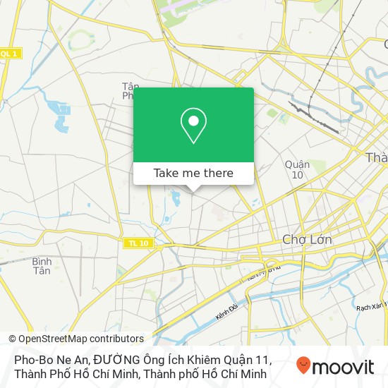 Bản đồ Pho-Bo Ne An, ĐƯỜNG Ông Ích Khiêm Quận 11, Thành Phố Hồ Chí Minh