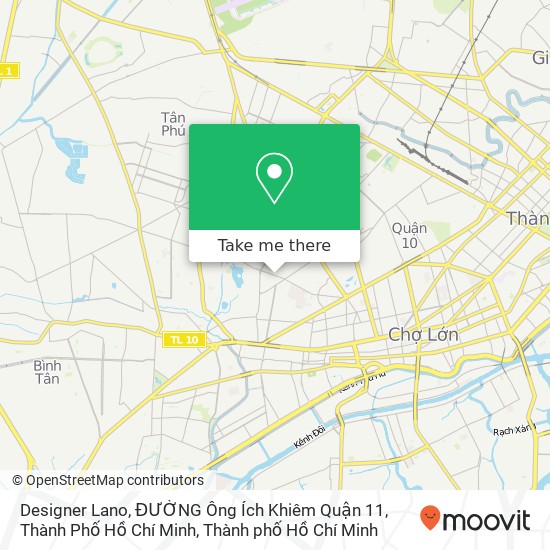 Bản đồ Designer Lano, ĐƯỜNG Ông Ích Khiêm Quận 11, Thành Phố Hồ Chí Minh