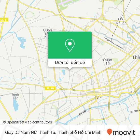 Bản đồ Giày Da Nam Nữ Thanh Tú, ĐƯỜNG Lạc Long Quân Quận 11, Thành Phố Hồ Chí Minh