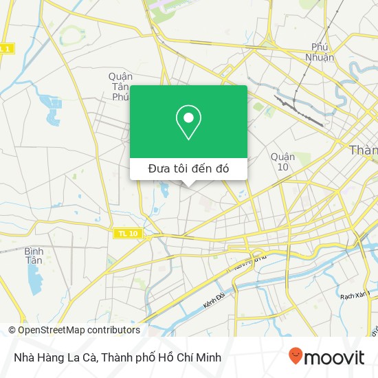 Bản đồ Nhà Hàng La Cà, ĐƯỜNG Ông Ích Khiêm Quận 11, Thành Phố Hồ Chí Minh