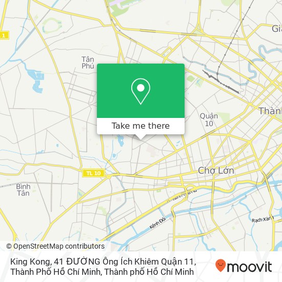 Bản đồ King Kong, 41 ĐƯỜNG Ông Ích Khiêm Quận 11, Thành Phố Hồ Chí Minh