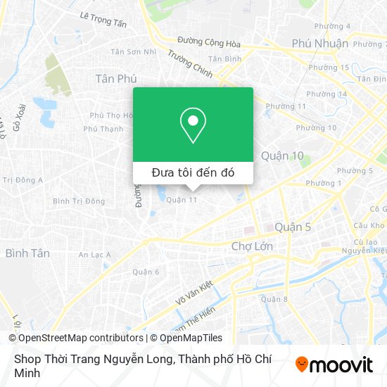 Bản đồ Shop Thời Trang Nguyễn Long