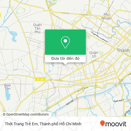 Bản đồ Thời Trang Trẻ Em, ĐƯỜNG Lãnh Binh Thăng Quận 11, Thành Phố Hồ Chí Minh