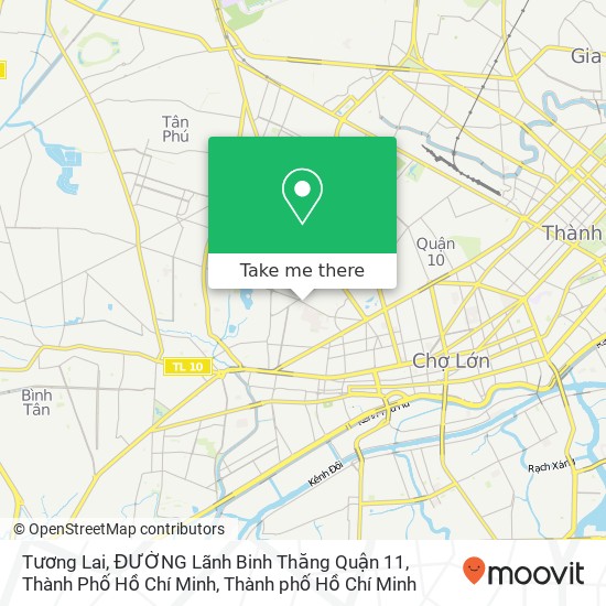 Bản đồ Tương Lai, ĐƯỜNG Lãnh Binh Thăng Quận 11, Thành Phố Hồ Chí Minh