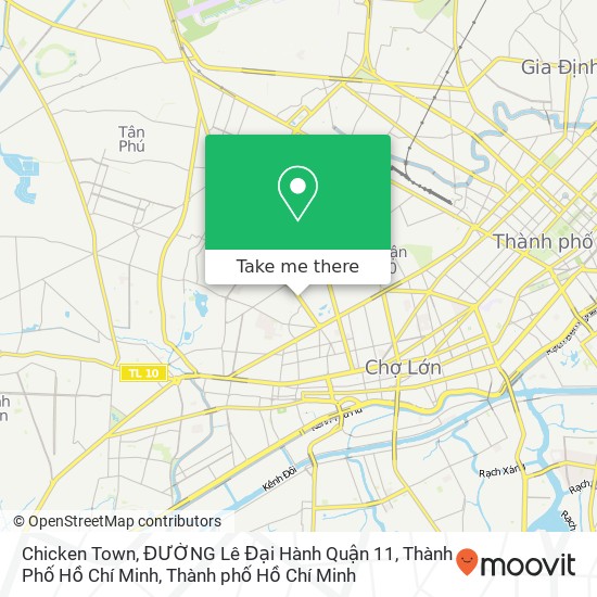 Bản đồ Chicken Town, ĐƯỜNG Lê Đại Hành Quận 11, Thành Phố Hồ Chí Minh