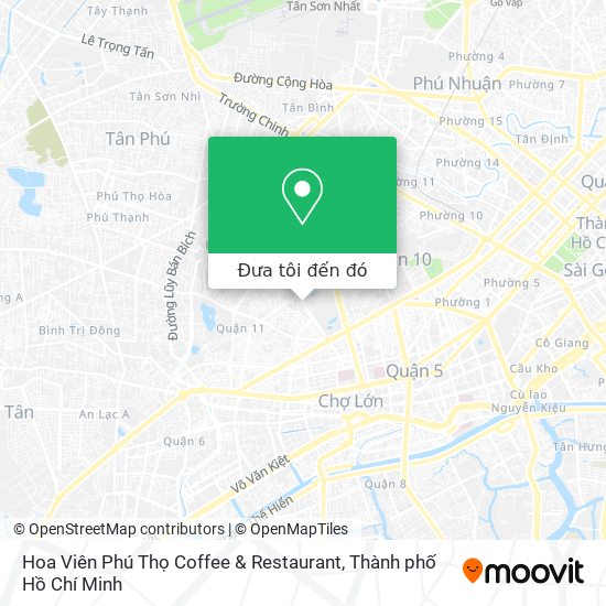 Bản đồ Hoa Viên Phú Thọ Coffee & Restaurant