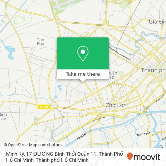 Bản đồ Minh Ký, 17 ĐƯỜNG Bình Thới Quận 11, Thành Phố Hồ Chí Minh