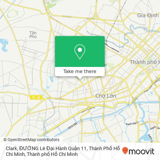 Bản đồ Clark, ĐƯỜNG Lê Đại Hành Quận 11, Thành Phố Hồ Chí Minh