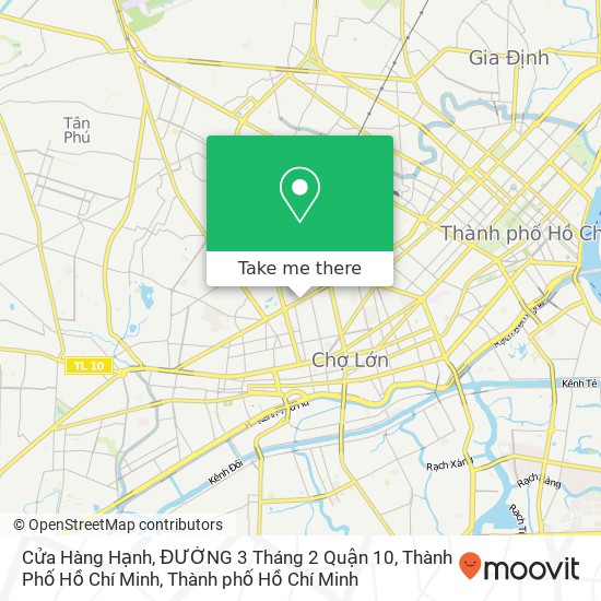 Bản đồ Cửa Hàng Hạnh, ĐƯỜNG 3 Tháng 2 Quận 10, Thành Phố Hồ Chí Minh