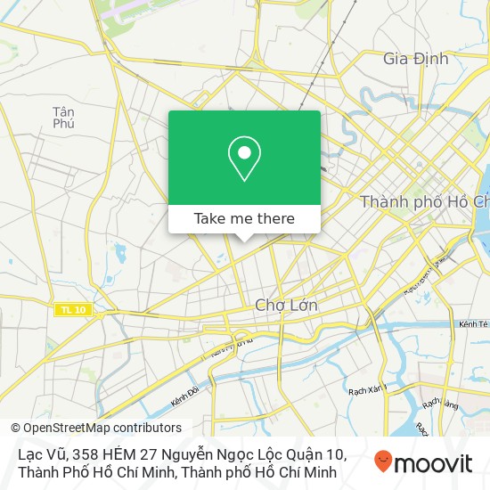 Bản đồ Lạc Vũ, 358 HẺM 27 Nguyễn Ngọc Lộc Quận 10, Thành Phố Hồ Chí Minh