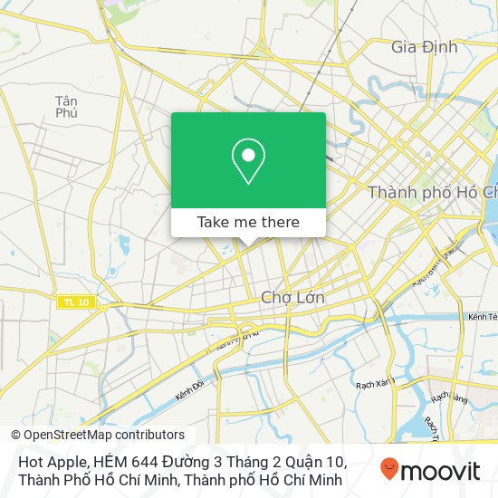 Bản đồ Hot Apple, HẺM 644 Đường 3 Tháng 2 Quận 10, Thành Phố Hồ Chí Minh