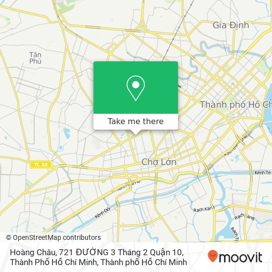 Bản đồ Hoàng Châu, 721 ĐƯỜNG 3 Tháng 2 Quận 10, Thành Phố Hồ Chí Minh