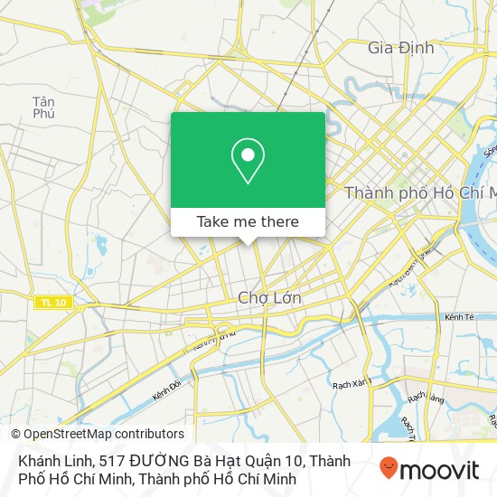 Bản đồ Khánh Linh, 517 ĐƯỜNG Bà Hạt Quận 10, Thành Phố Hồ Chí Minh