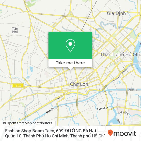 Bản đồ Fashion Shop Boam Teen, 609 ĐƯỜNG Bà Hạt Quận 10, Thành Phố Hồ Chí Minh