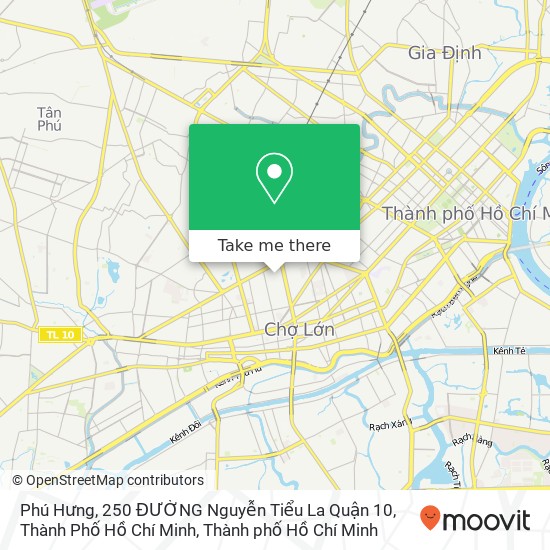 Bản đồ Phú Hưng, 250 ĐƯỜNG Nguyễn Tiểu La Quận 10, Thành Phố Hồ Chí Minh