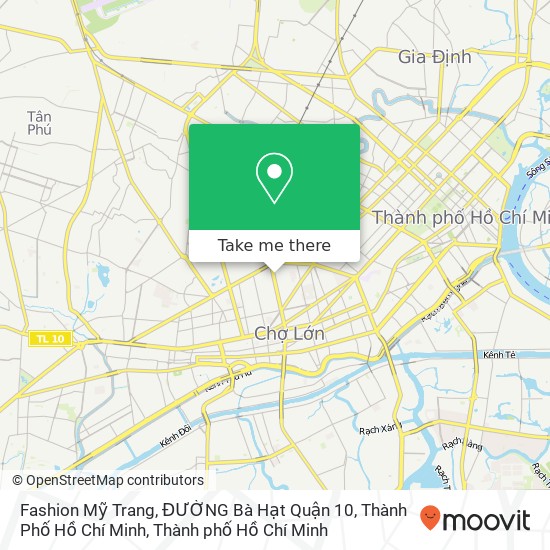 Bản đồ Fashion Mỹ Trang, ĐƯỜNG Bà Hạt Quận 10, Thành Phố Hồ Chí Minh