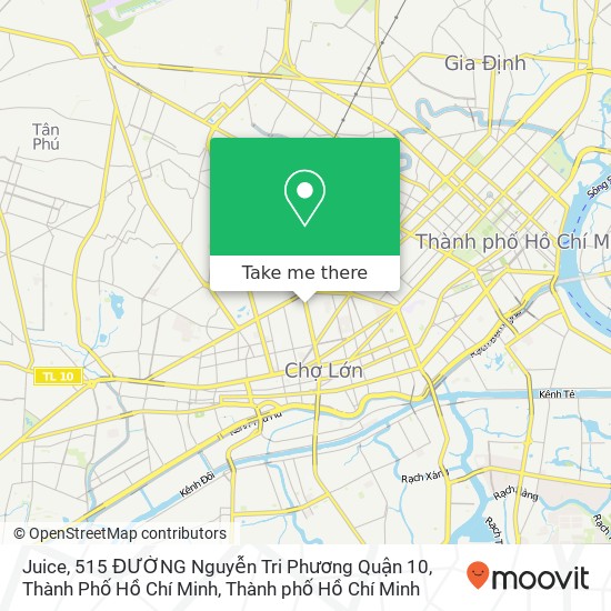 Bản đồ Juice, 515 ĐƯỜNG Nguyễn Tri Phương Quận 10, Thành Phố Hồ Chí Minh