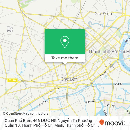 Bản đồ Quán Phố Biển, 466 ĐƯỜNG Nguyễn Tri Phương Quận 10, Thành Phố Hồ Chí Minh
