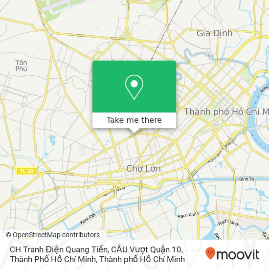 Bản đồ CH Tranh Điện Quang Tiến, CẦU Vượt Quận 10, Thành Phố Hồ Chí Minh