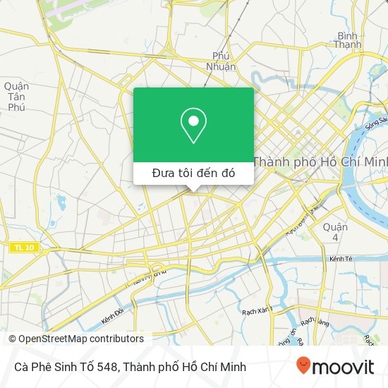 Bản đồ Cà Phê Sinh Tố 548, 548 ĐƯỜNG Lý Thái Tổ Quận 10, Thành Phố Hồ Chí Minh