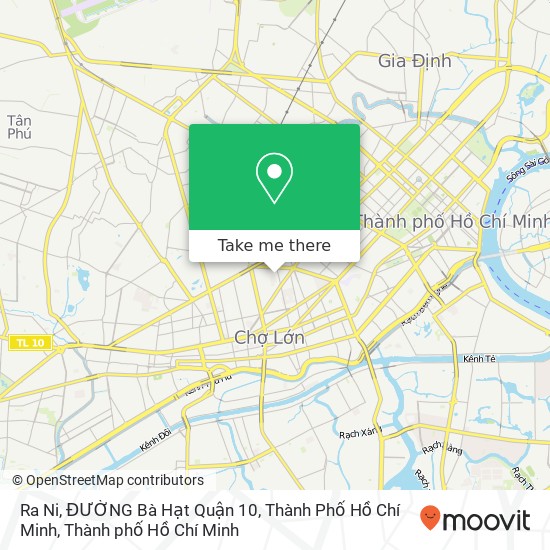 Bản đồ Ra Ni, ĐƯỜNG Bà Hạt Quận 10, Thành Phố Hồ Chí Minh