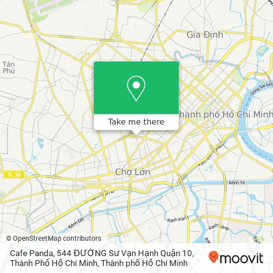 Bản đồ Cafe Panda, 544 ĐƯỜNG Sư Vạn Hạnh Quận 10, Thành Phố Hồ Chí Minh