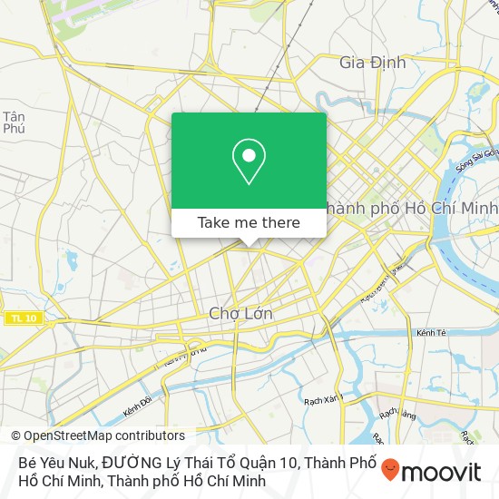 Bản đồ Bé Yêu Nuk, ĐƯỜNG Lý Thái Tổ Quận 10, Thành Phố Hồ Chí Minh