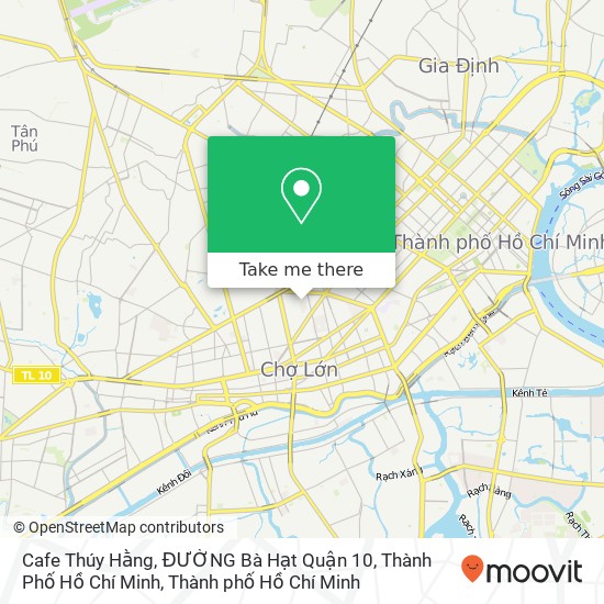 Bản đồ Cafe Thúy Hằng, ĐƯỜNG Bà Hạt Quận 10, Thành Phố Hồ Chí Minh