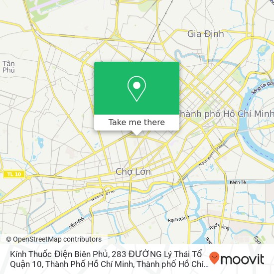 Bản đồ Kính Thuốc Điện Biên Phủ, 283 ĐƯỜNG Lý Thái Tổ Quận 10, Thành Phố Hồ Chí Minh
