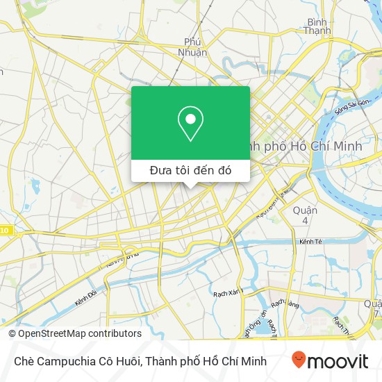 Bản đồ Chè Campuchia Cô Huôi, Quận 10, Thành Phố Hồ Chí Minh