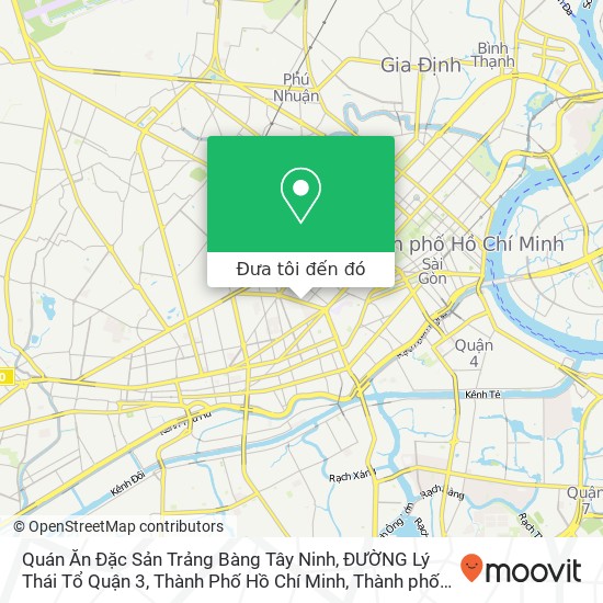 Bản đồ Quán Ăn Đặc Sản Trảng Bàng Tây Ninh, ĐƯỜNG Lý Thái Tổ Quận 3, Thành Phố Hồ Chí Minh