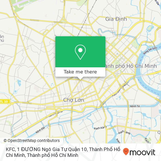 Bản đồ KFC, 1 ĐƯỜNG Ngô Gia Tự Quận 10, Thành Phố Hồ Chí Minh
