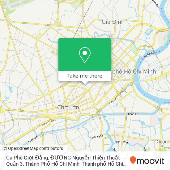 Bản đồ Cà Phê Giọt Đắng, ĐƯỜNG Nguyễn Thiện Thuật Quận 3, Thành Phố Hồ Chí Minh