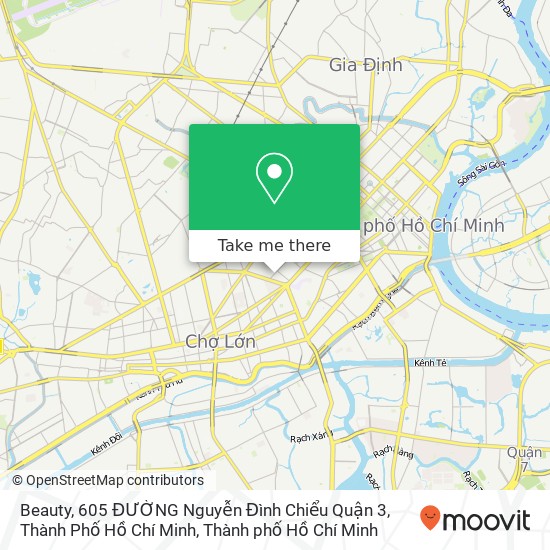 Bản đồ Beauty, 605 ĐƯỜNG Nguyễn Đình Chiểu Quận 3, Thành Phố Hồ Chí Minh