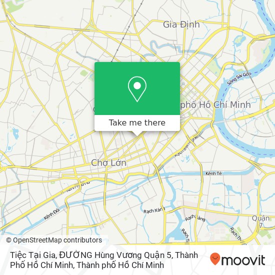 Bản đồ Tiệc Tại Gia, ĐƯỜNG Hùng Vương Quận 5, Thành Phố Hồ Chí Minh