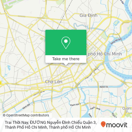 Bản đồ Trai Thời Nay, ĐƯỜNG Nguyễn Đình Chiểu Quận 3, Thành Phố Hồ Chí Minh
