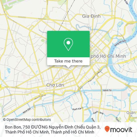 Bản đồ Bon Bon, 750 ĐƯỜNG Nguyễn Đình Chiểu Quận 3, Thành Phố Hồ Chí Minh