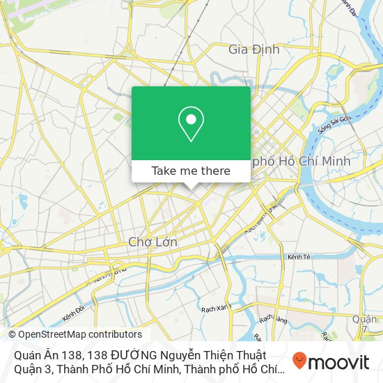 Bản đồ Quán Ăn 138, 138 ĐƯỜNG Nguyễn Thiện Thuật Quận 3, Thành Phố Hồ Chí Minh