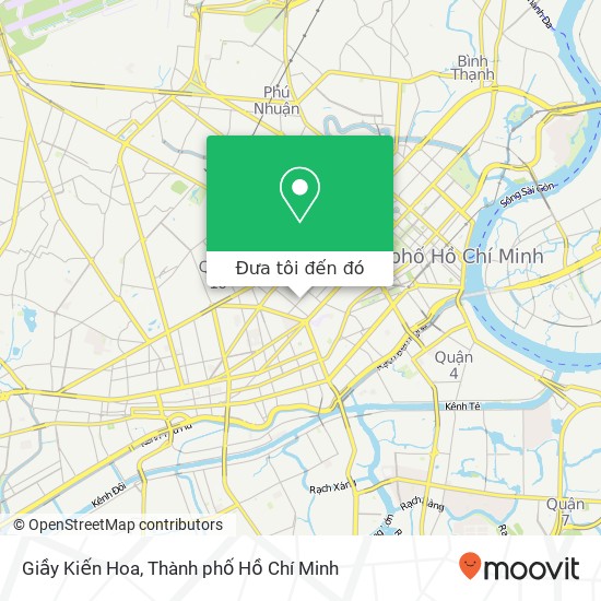 Bản đồ Giầy Kiến Hoa, 525 ĐƯỜNG Nguyễn Đình Chiểu Quận 3, Thành Phố Hồ Chí Minh