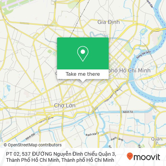 Bản đồ PT 02, 537 ĐƯỜNG Nguyễn Đình Chiểu Quận 3, Thành Phố Hồ Chí Minh