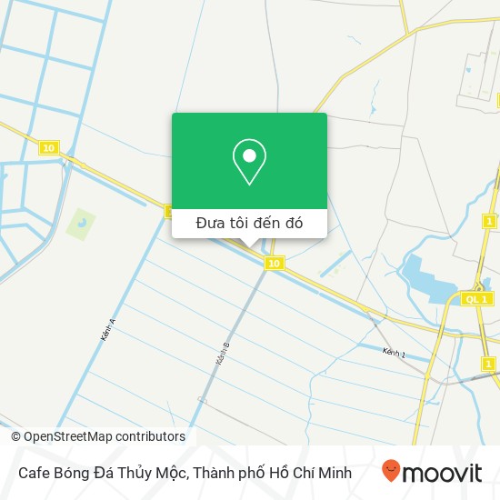 Bản đồ Cafe Bóng Đá Thủy Mộc, ĐƯỜNG Trần Văn Giàu Huyện Bình Chánh, Thành Phố Hồ Chí Minh
