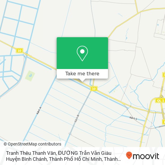 Bản đồ Tranh Thêu Thanh Vân, ĐƯỜNG Trần Văn Giàu Huyện Bình Chánh, Thành Phố Hồ Chí Minh